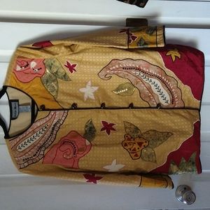 Indigo Moon Vintage Designer Jacket, Size 1X